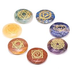 Set of 7 Chakras with symbols