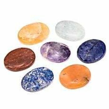 Set of 7 Chakra stones oval