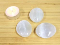 Selenite polished oval