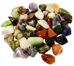 Tumbled stones mix in A-quality in large pack 1KG (South Africa)