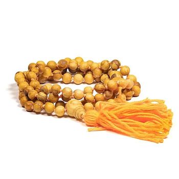 Palo Santo Mala with Guru bead with knots