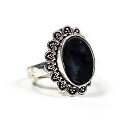Ring med svart Turmalin