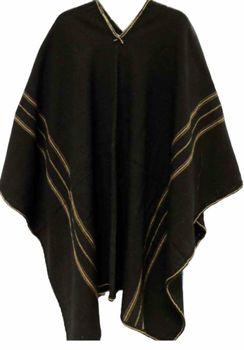 Peruvian Black Shaman Poncho