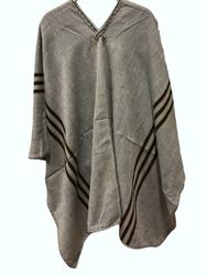 Peruvian Light Grey Shaman Poncho
