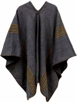 Peruvian Gray Shaman Poncho