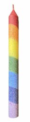 Rainbow candle 1pc