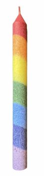 Rainbow candle 1pc