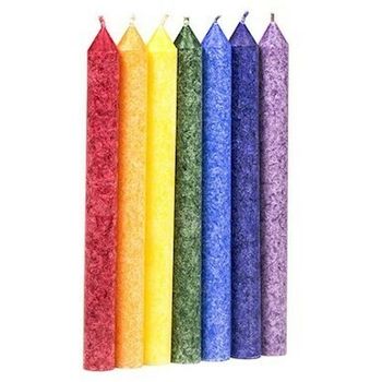 Scented candles chakra set of 7