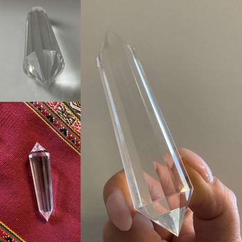Vogel 12 sided 100% Clear Quartz Double Terminated Extraction Healing Crystal