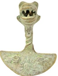 Ceremonial Tumi (knife) and jaguar head