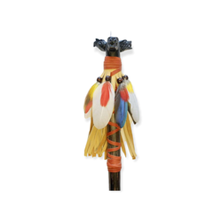 Peruvian Ceremonial Chonta Stick Decorated