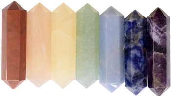 Set of 7 chakra wands