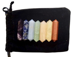 Set of 7 chakra wands