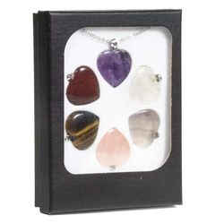 Love Heart pendant in gemstones
