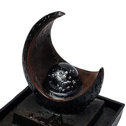 Water fountain moon