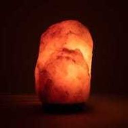 Salt lamp with cable and LED