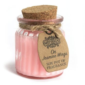 Soy Wax Candle in Glass Jar - Jasmine