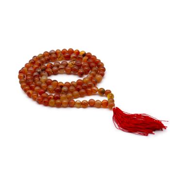 Mala with 108 Beads - Carnelian
