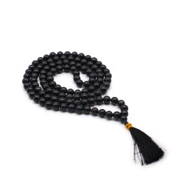 Mala with 108 Beads - Black Agate
