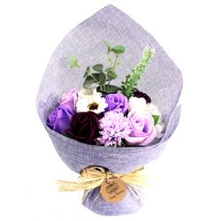 Stående Bukett med Tvålblommor - Lila