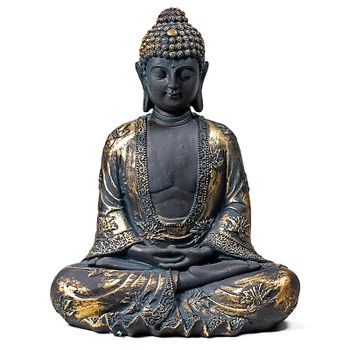 Buddha i Meditation antik look Japan