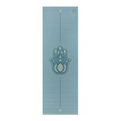 HAMSA HAND design yoga mat Light blue