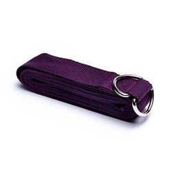 Yoga Strap - Rem D-ring lila bomull