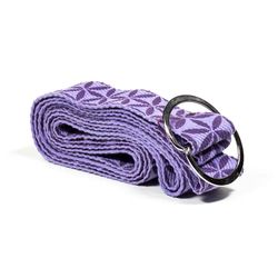 Yoga Strap - D-ring flower of life