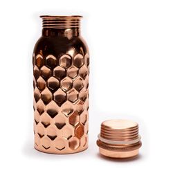 Copper bottle hammered