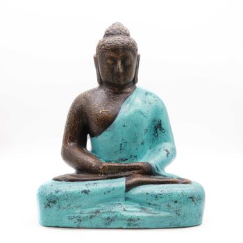 Stor Klassisk Buddhastaty i Turkos & Sten - 0.5m