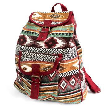 Jacquard Bag - Brown Backpack