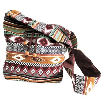 Jacquard bag - Brown
