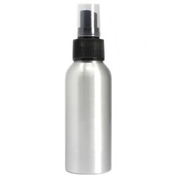 Aluminium Sprayflaska med Svart Topp 100ml