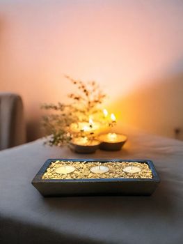 Ceramic candle lantern