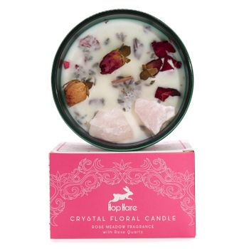 Hop Hare Candle with Crystals - Lovers