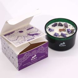Hop Hare Candle with Crystals - Moon