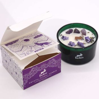 Hop Hare Candle with Crystals - Moon