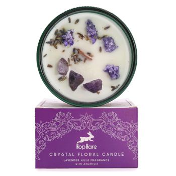 Hop Hare Candle with Crystals - Moon