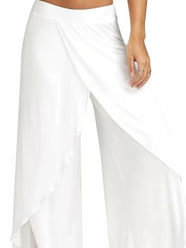 Elegant wide-leg yoga pants