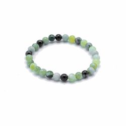 Gemstone Bracelet for Manifestation - Olive Jade - Healing