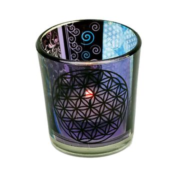 Candle light holder Flower of life