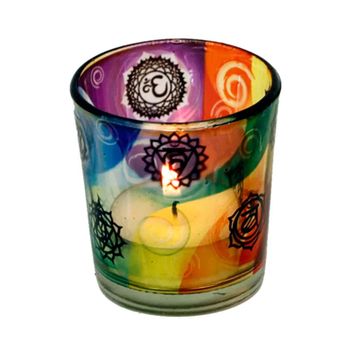 Candle light holder 7 Chakra's