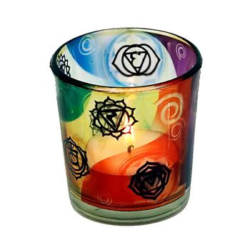 Candle light holder 7 Chakra's