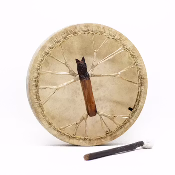 Wolf Spirit - Shamanic Drum & Stick - Tunable - 40cm