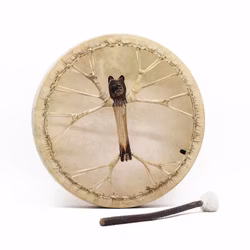 Spirit of the Bear - Shamanic Drum & Stick - Tunable - 40cm