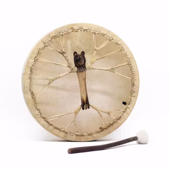 Spirit of the Bear - Shamanic Drum & Stick - Tunable - 40cm