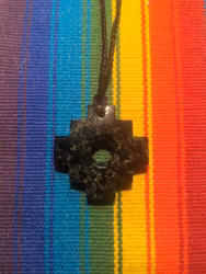 Chakana-halsband – Machu Picchu Stone (Polerad)