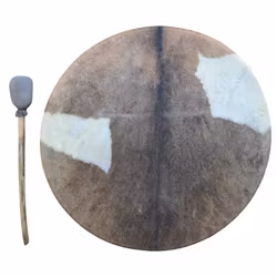 Drum 50 cm Tree of Life Fur Covered