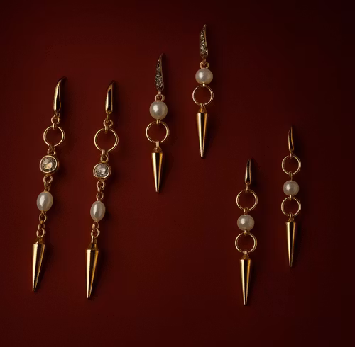 Julklappskitt ”Perfect earring stack” guld