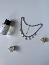 Pearls of Winter necklace silver